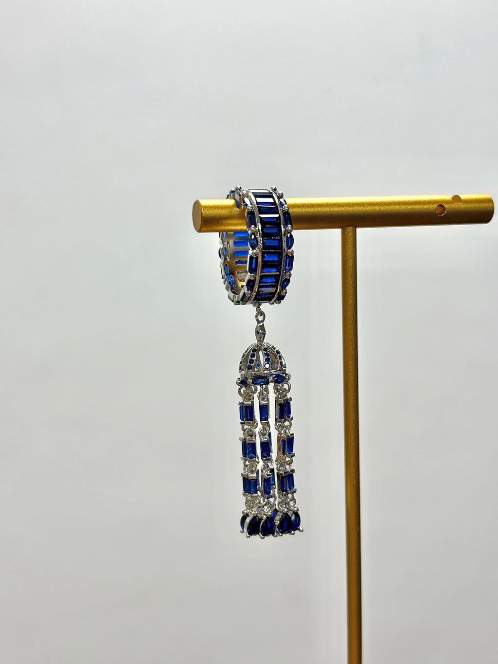 Unique Design Luxury Statement Charms Chic Cubic Zirconia Wedding Long Tassel Finger Rings for Women Bohemian Beach Jewelry