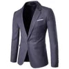 Liu Ming Fall Winter Men Casual New Arrivals Slim Fit Business Suit Formal Blazers Jacket Coat