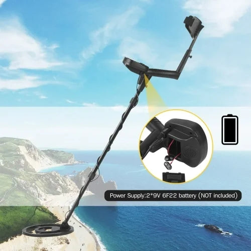3.4-Inch LCD Industrial Metal Detector 10-Inch Waterproof Search Coil for Gold Finder Treasure Hunting Waterproof Metal Detector