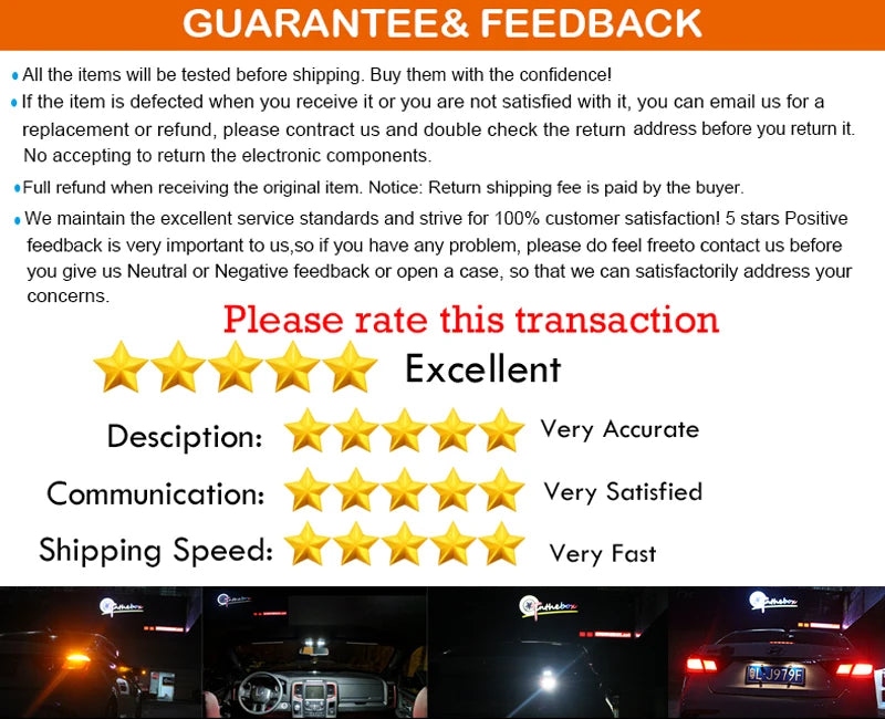 2PCS Amber yellow /White Front Side Marker LED Lights For 1979-1986 Ford Mustang Front Bumper Turn Signal Lamp Assembly 12V T10