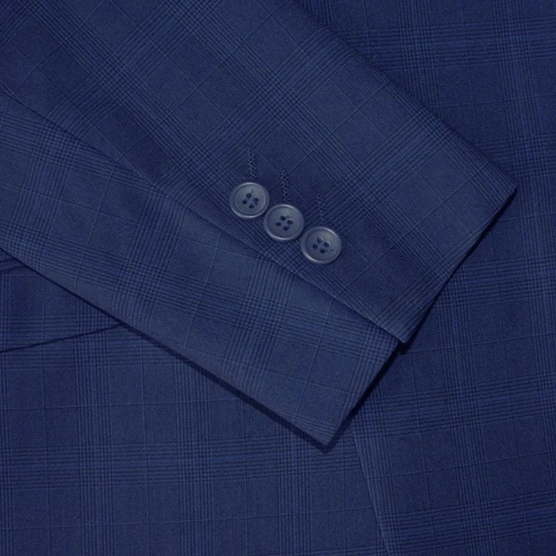 China Manufacturer Slim Fit Blue Suit Tr Suit Fabric Wholesale Fashion Work Coat Suits for Men