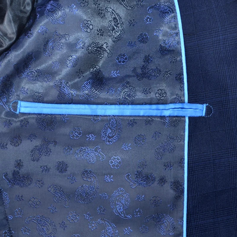 China Manufacturer Slim Fit Blue Suit Tr Suit Fabric Wholesale Fashion Work Coat Suits for Men