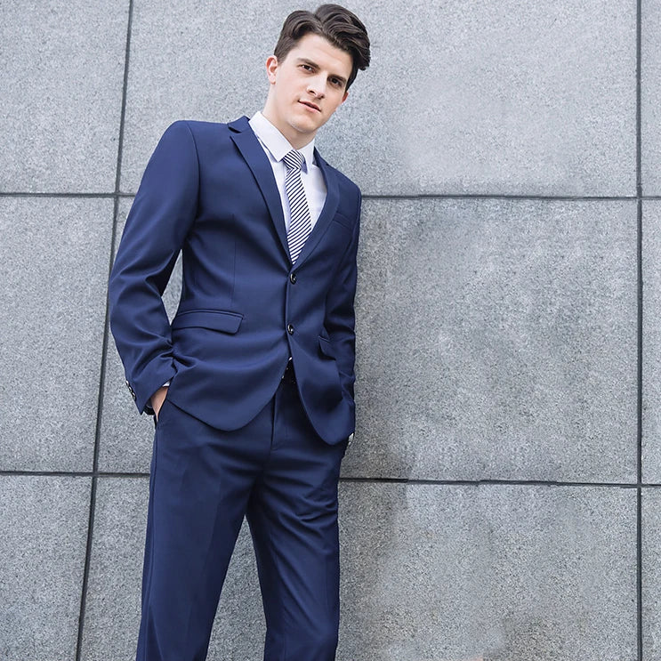 3 Pieces Gray Tan Tuxedo Italian High Quality Slim Fit Formal Business Suit for Men