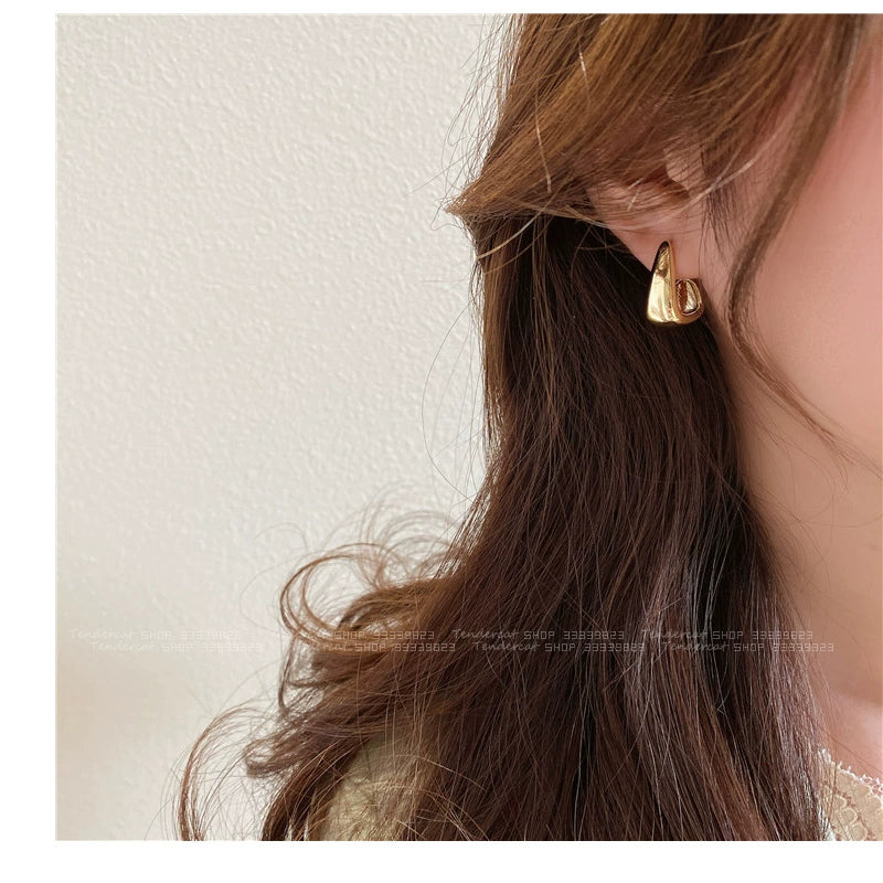 Korean-Style Alloy Cross Dongdaemun Jewelry Stud Earrings