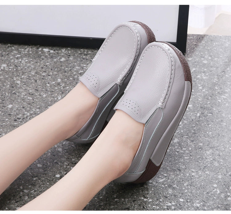 Thick Sole Wedge Casual Slip-on Platform Platform Platform Shoes