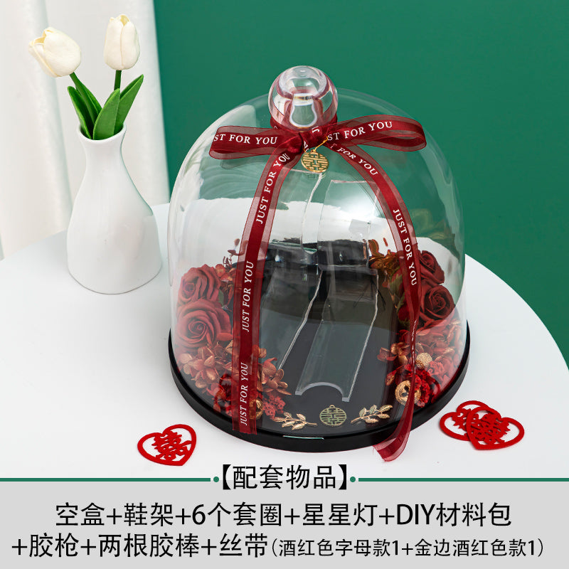 Wedding Shoes Box Ferrule Wedding Marriage Door Blocking Game Props Acrylic Wedding Shoes Wedding Shoes Password Lock Decorative Materials