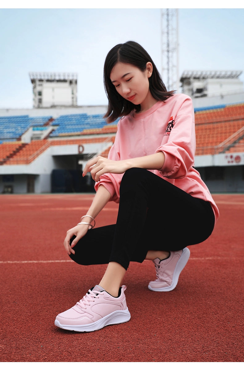 Warrior Lightweight Leather Waterproof Shock Absorption Casual Women's Shoes