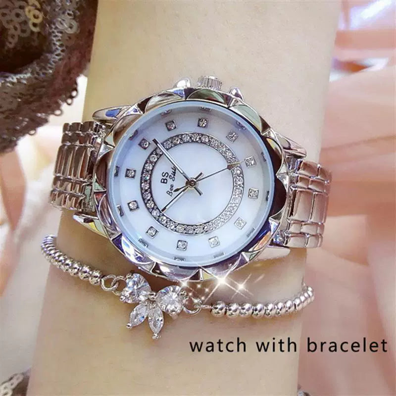 2023 Ladies Wrist Watches Dress Gold Watch Women Crystal