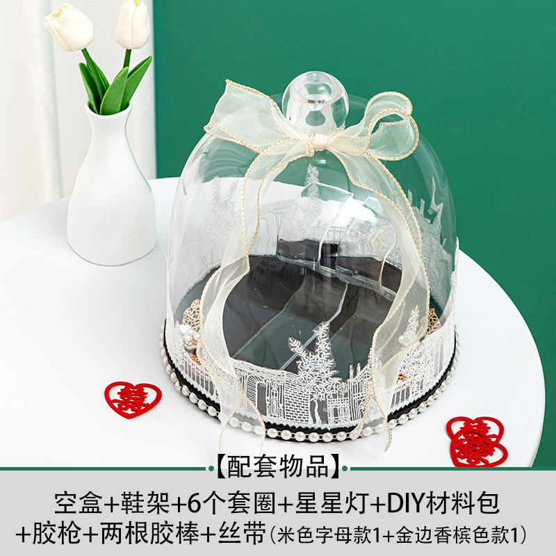 Wedding Shoes Box Ferrule Wedding Marriage Door Blocking Game Props Acrylic Wedding Shoes Wedding Shoes Password Lock Decorative Materials