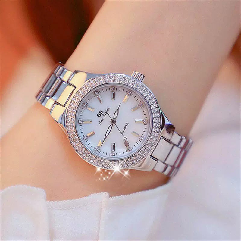 2023 Ladies Wrist Watches Dress Gold Watch Women Crystal