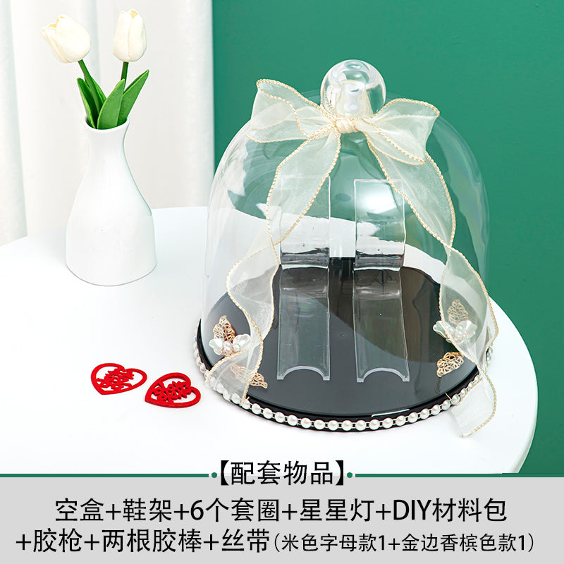 Wedding Shoes Box Ferrule Wedding Marriage Door Blocking Game Props Acrylic Wedding Shoes Wedding Shoes Password Lock Decorative Materials