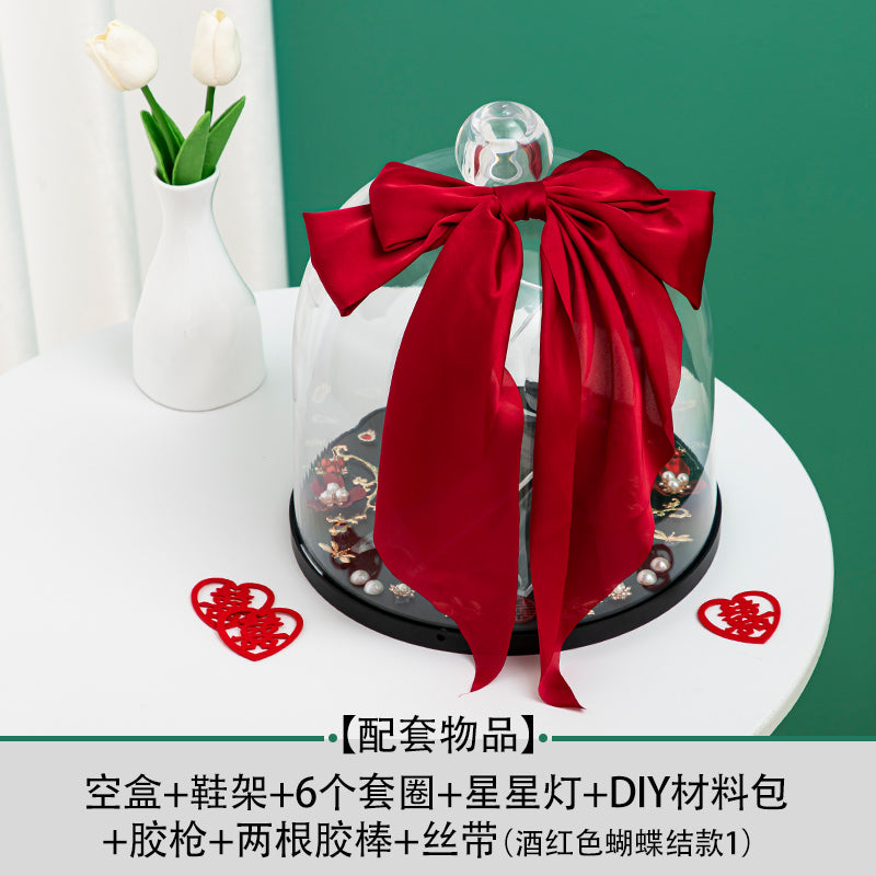 Wedding Shoes Box Ferrule Wedding Marriage Door Blocking Game Props Acrylic Wedding Shoes Wedding Shoes Password Lock Decorative Materials