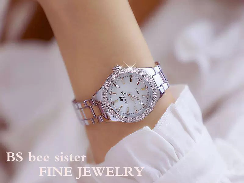 2023 Ladies Wrist Watches Dress Gold Watch Women Crystal