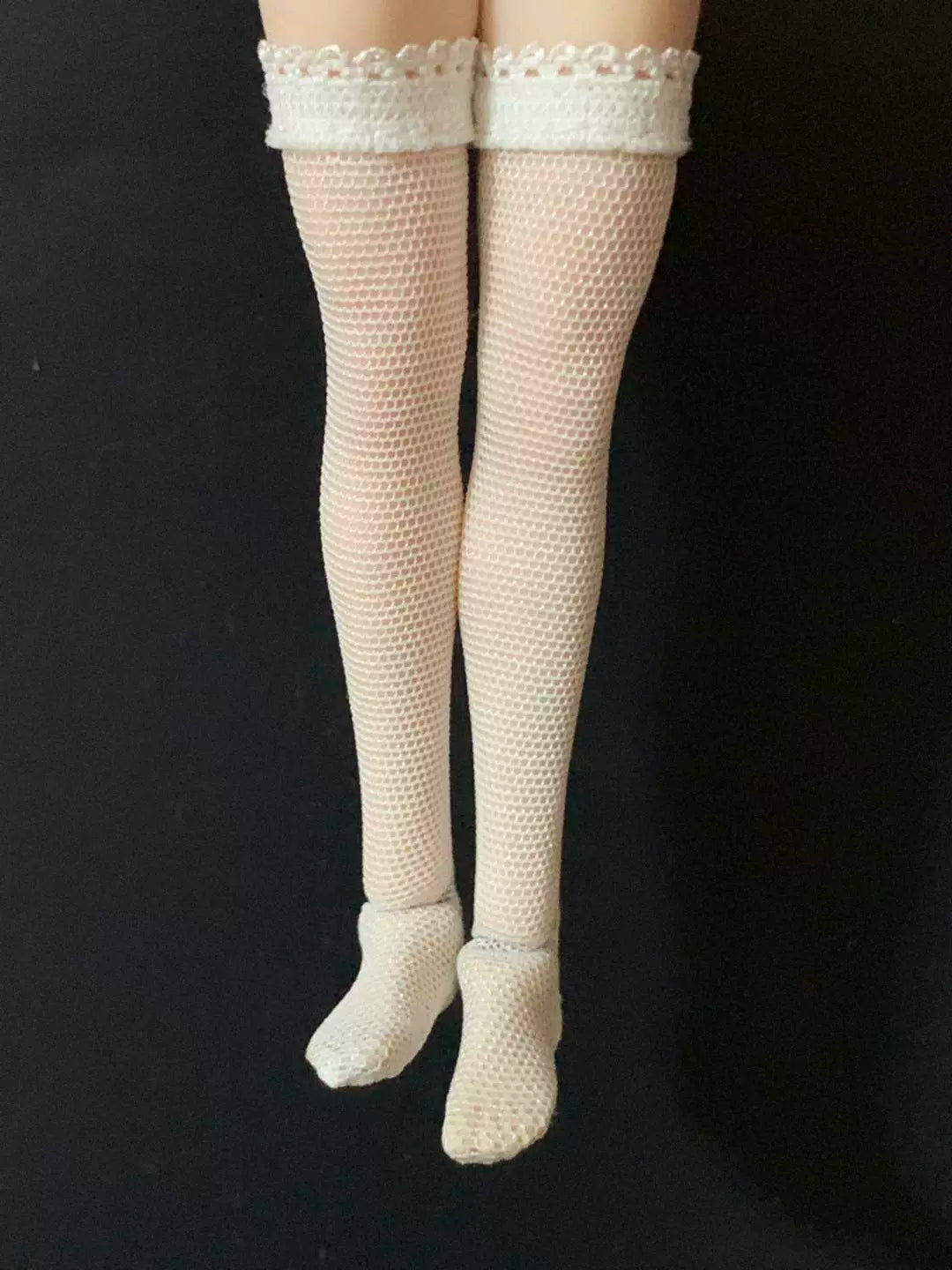 New Arrival 1/12ph TBL Female Soldier Doll Accessories Black and White Flesh Color High Socks Pantyhose Non-Dyed In Stock