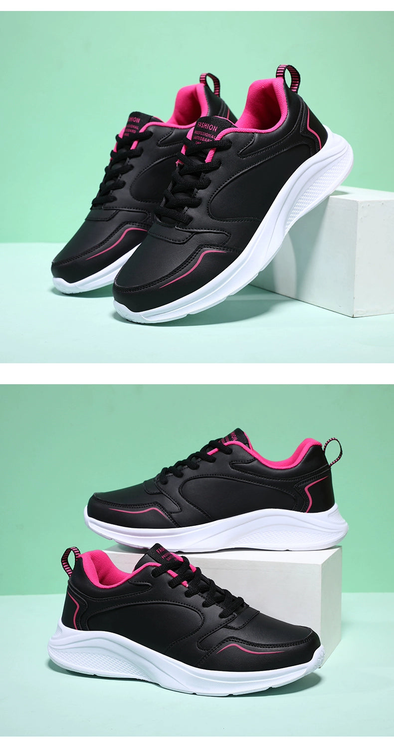 Warrior Lightweight Leather Waterproof Shock Absorption Casual Women's Shoes