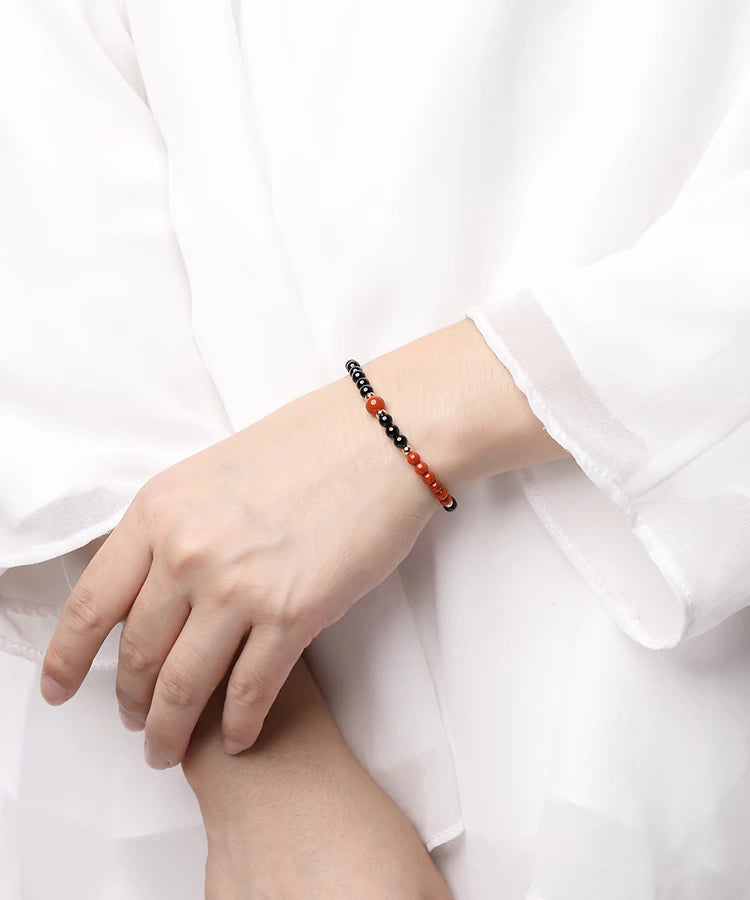 Flower Culture Original Retro Women's Jewelry Black Tourmaline