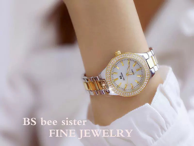 2023 Ladies Wrist Watches Dress Gold Watch Women Crystal