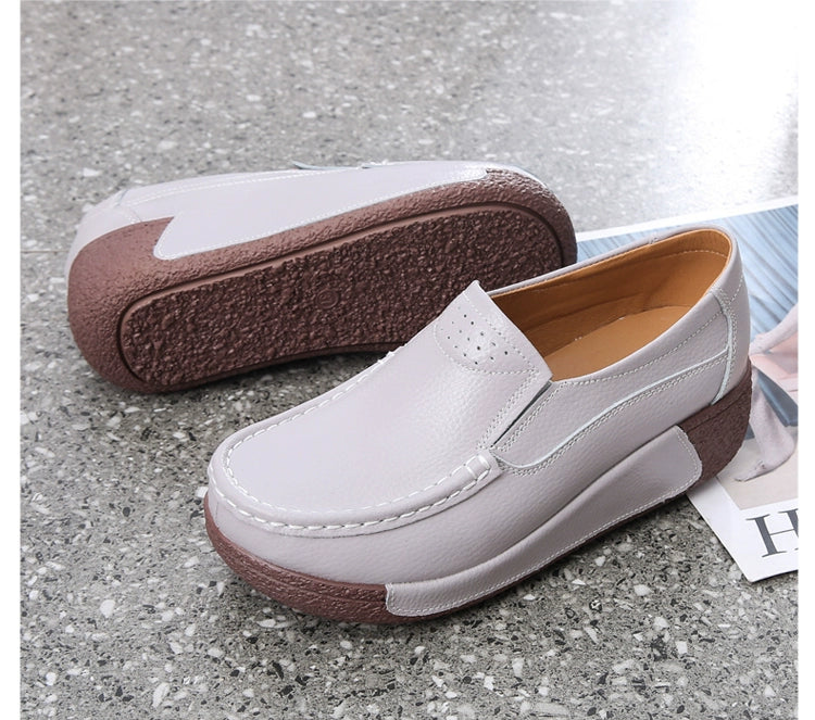 Thick Sole Wedge Casual Slip-on Platform Platform Platform Shoes