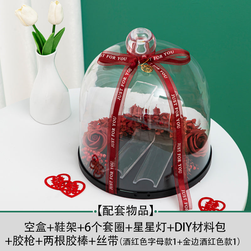 Wedding Shoes Box Ferrule Wedding Marriage Door Blocking Game Props Acrylic Wedding Shoes Wedding Shoes Password Lock Decorative Materials