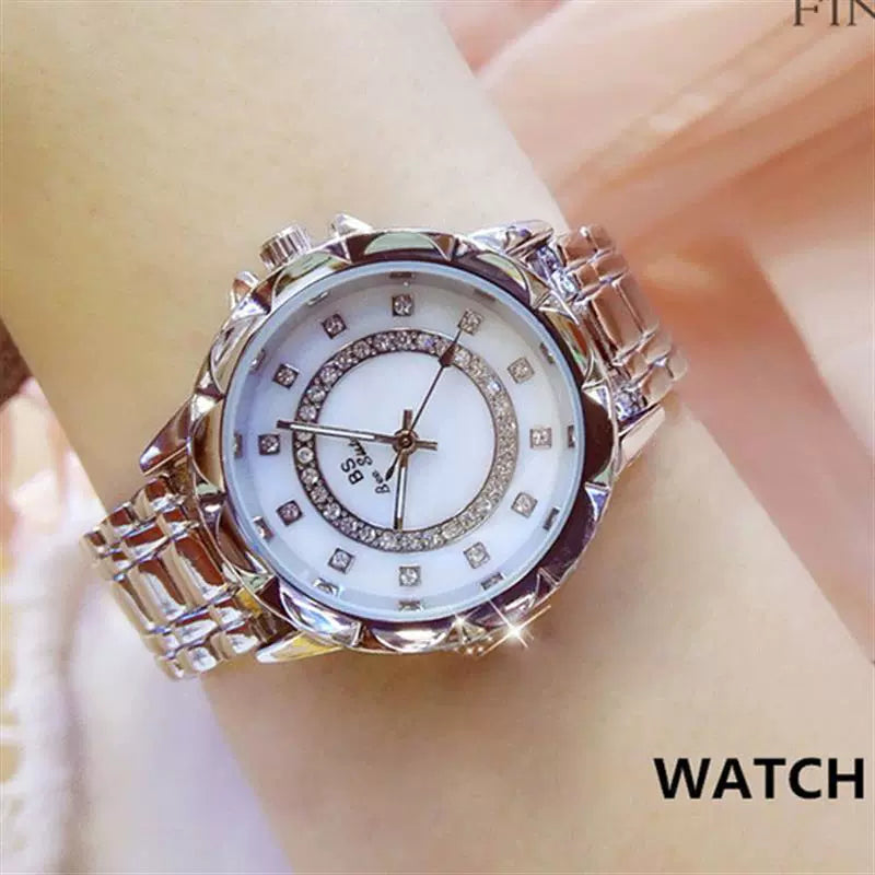 2023 Ladies Wrist Watches Dress Gold Watch Women Crystal