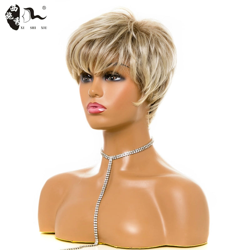 Straight Short #613 Synthetic Hair Wigs for Woman European and American Style Wig Female