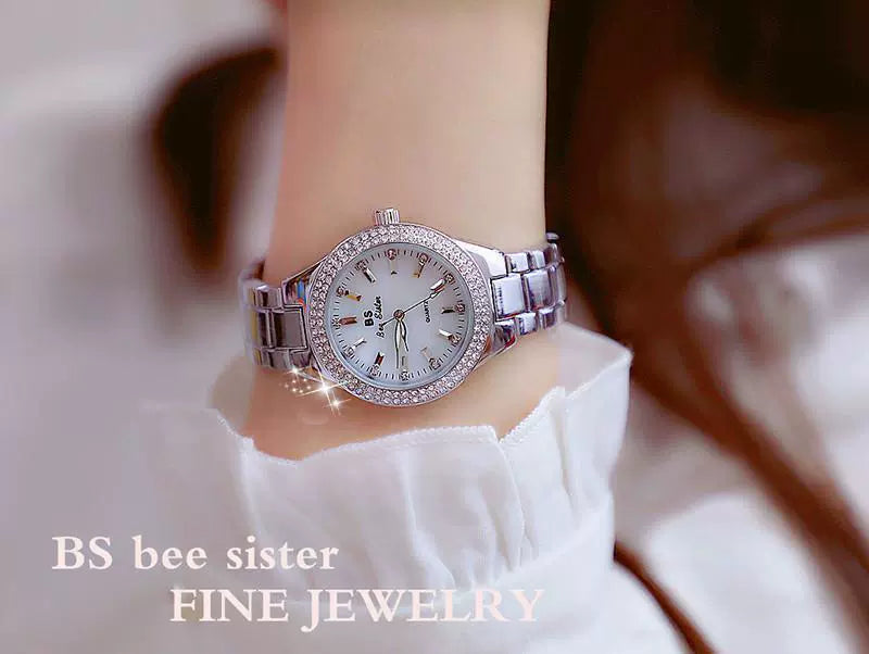 2023 Ladies Wrist Watches Dress Gold Watch Women Crystal