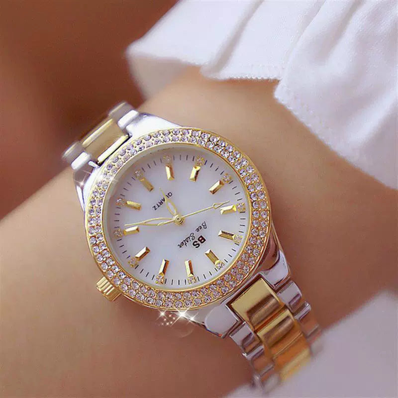 2023 Ladies Wrist Watches Dress Gold Watch Women Crystal