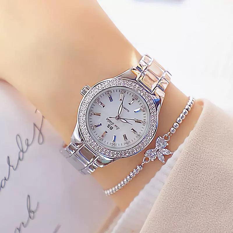 2023 Ladies Wrist Watches Dress Gold Watch Women Crystal