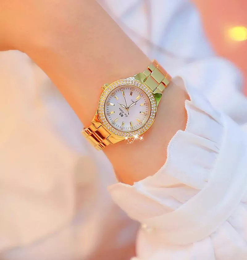 2023 Ladies Wrist Watches Dress Gold Watch Women Crystal