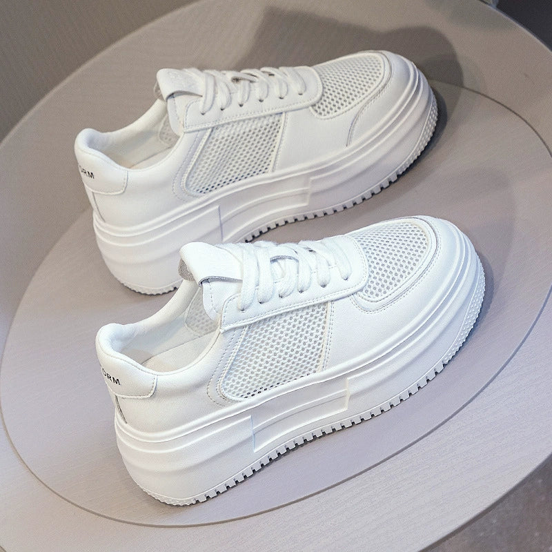 Platform White Shoes Women's Summer 2024 New Arrival Best Selling Height Increasing Spring Women's Shoes Casual Shoes Sneaker Women's Shoes Women's Shoes