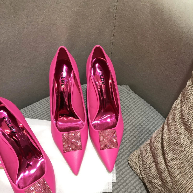 Spring Fashion Stiletto Low-Cut Patent Leather Shoes