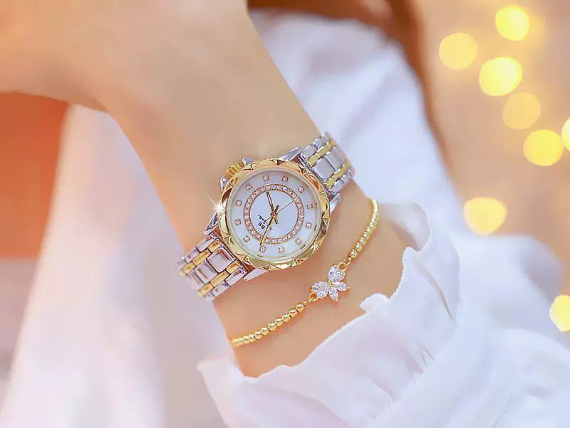 2023 Ladies Wrist Watches Dress Gold Watch Women Crystal