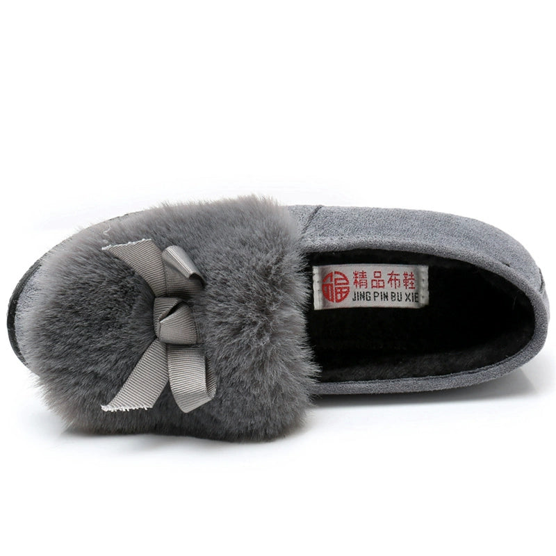Platform Shoes Autumn and Winter Thick Bottom Fleece-Lined Warm Old Beijing Cloth Shoes