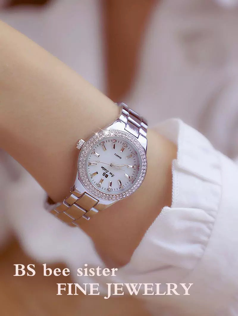 2023 Ladies Wrist Watches Dress Gold Watch Women Crystal
