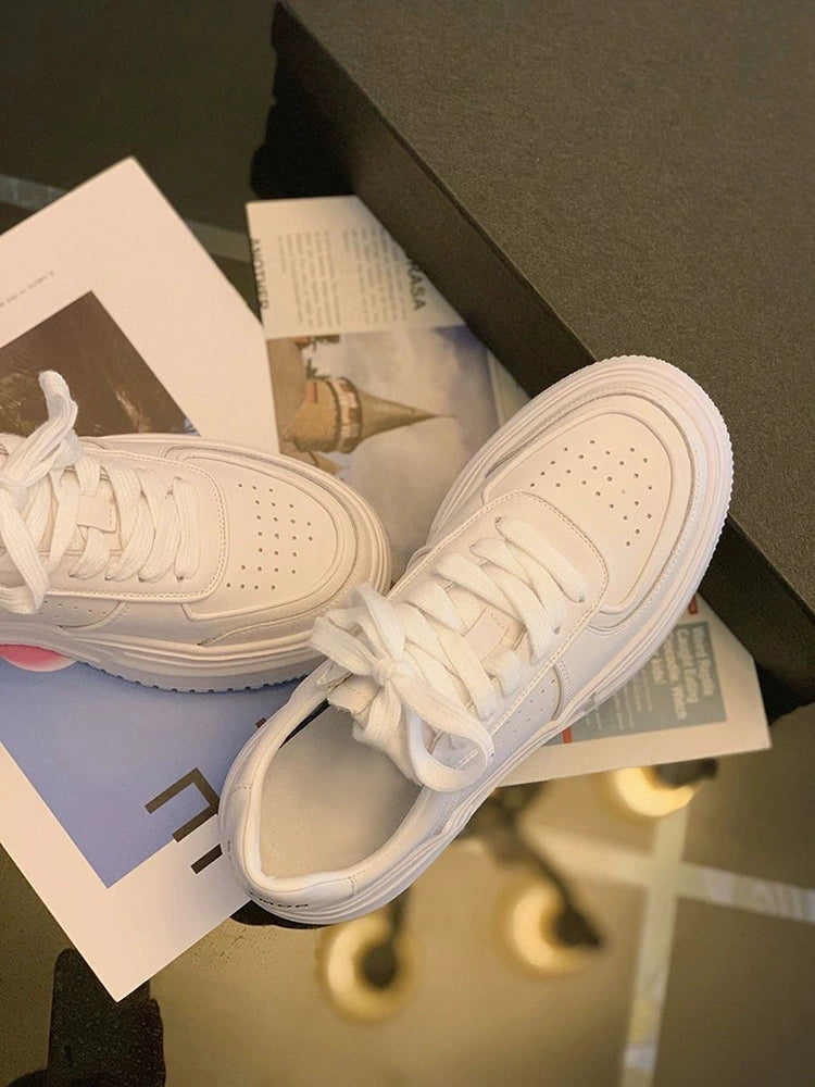 Platform White Shoes Women's Summer 2024 New Arrival Best Selling Height Increasing Spring Women's Shoes Casual Shoes Sneaker Women's Shoes Women's Shoes