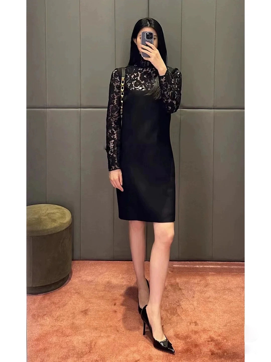 Spring Fashion Stiletto Low-Cut Patent Leather Shoes