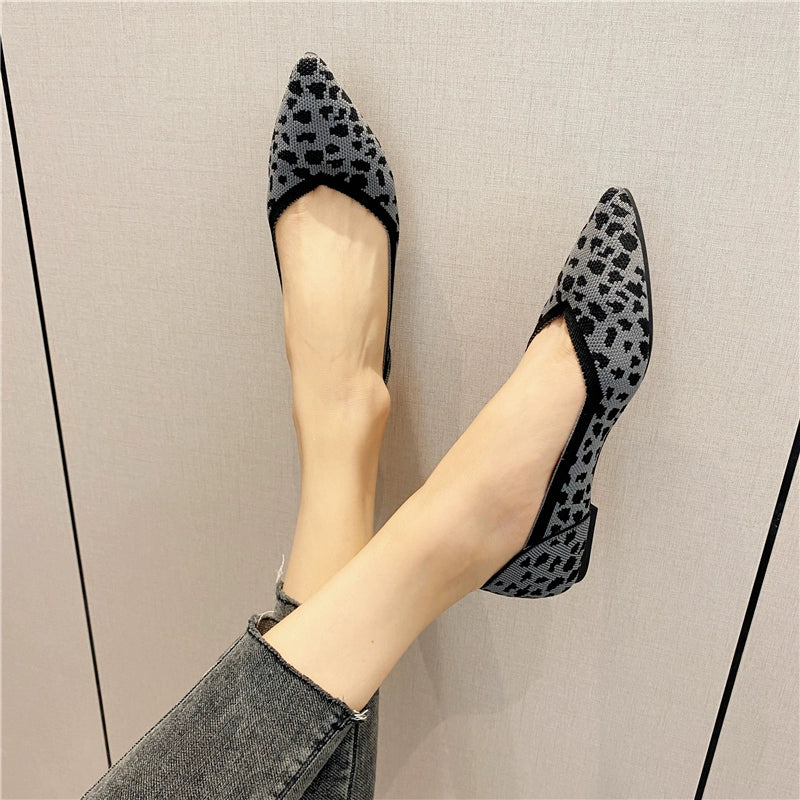 Princess Breathable Woven Pointed Plaid Old Beijing Cloth Shoes