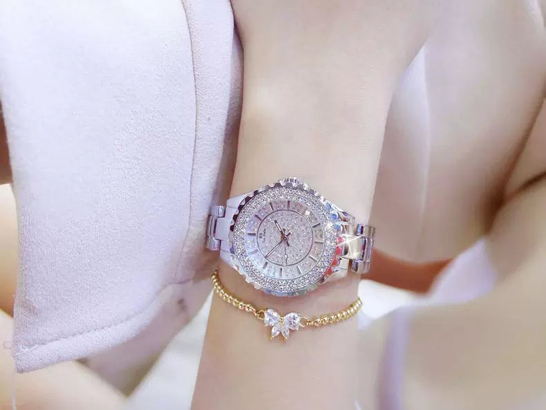 2023 Ladies Wrist Watches Dress Gold Watch Women Crystal