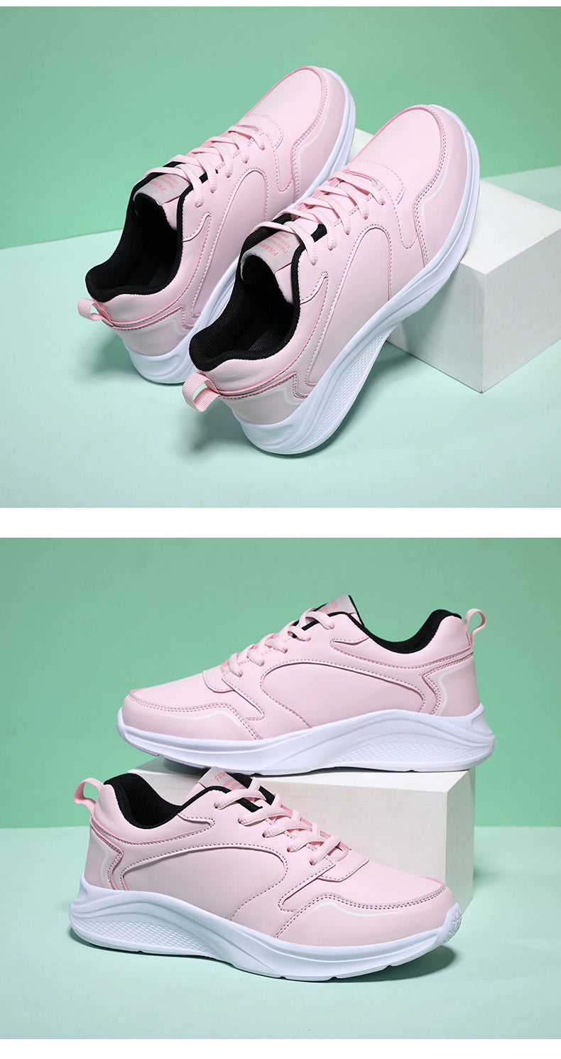 Warrior Lightweight Leather Waterproof Shock Absorption Casual Women's Shoes