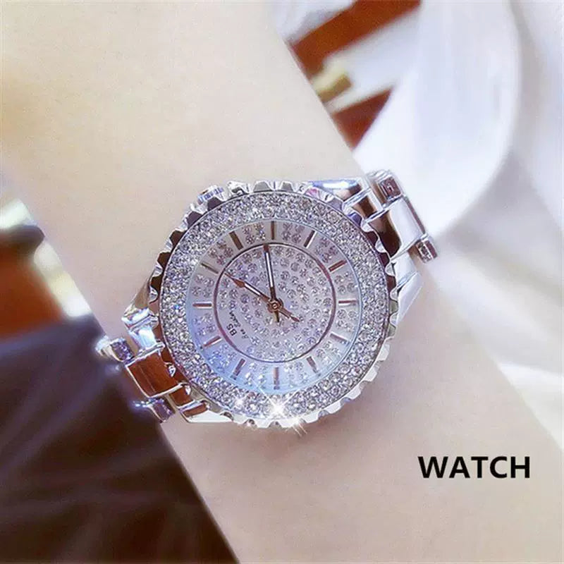 2023 Ladies Wrist Watches Dress Gold Watch Women Crystal