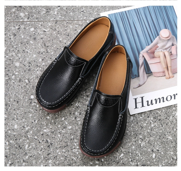 Thick Sole Wedge Casual Slip-on Platform Platform Platform Shoes