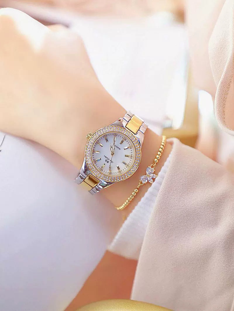 2023 Ladies Wrist Watches Dress Gold Watch Women Crystal