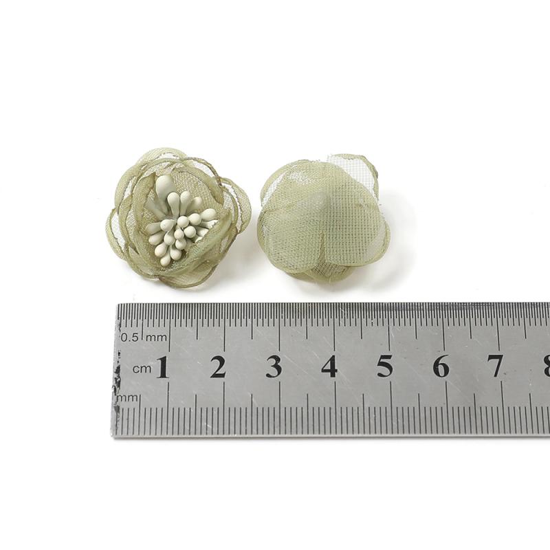 Artificial Mini Yarn Fabric Flower Fake Flower Clothing Shoes and Hat Decoration Material Hairpin Headdress DIY Handmade Accessories