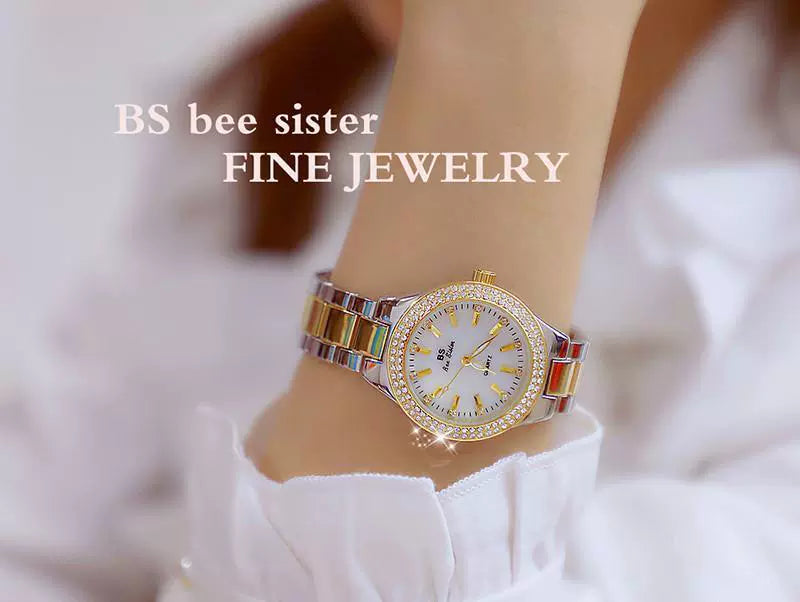 2023 Ladies Wrist Watches Dress Gold Watch Women Crystal