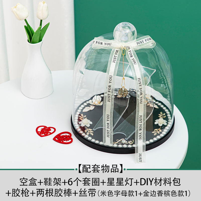 Wedding Shoes Box Ferrule Wedding Marriage Door Blocking Game Props Acrylic Wedding Shoes Wedding Shoes Password Lock Decorative Materials