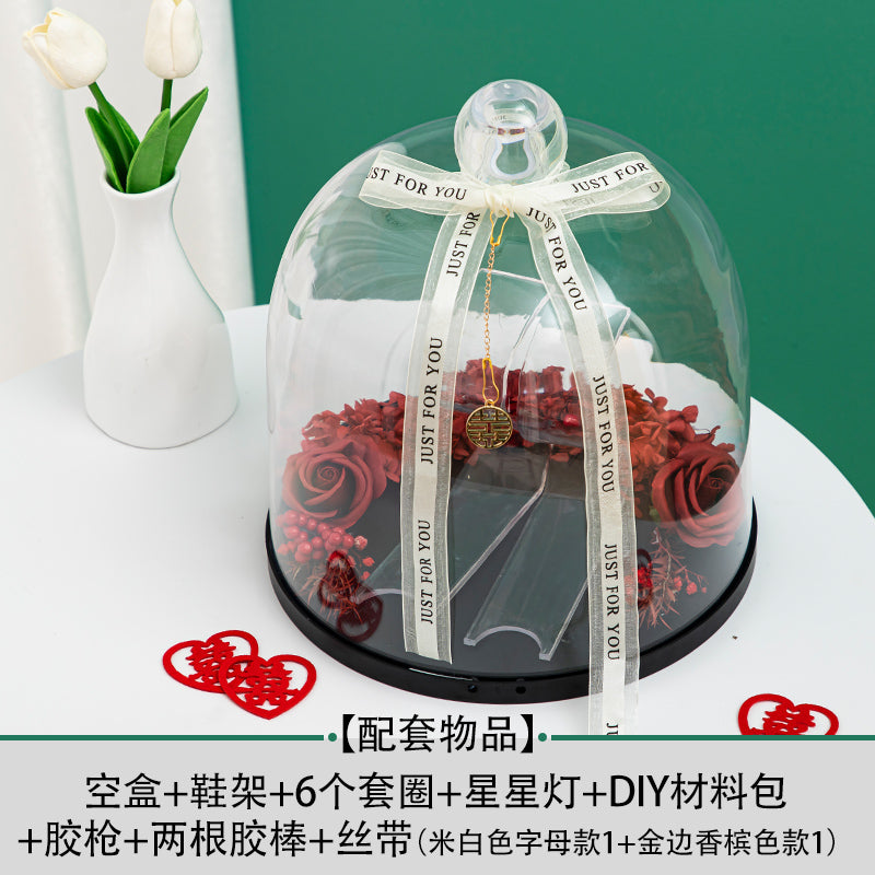 Wedding Shoes Box Ferrule Wedding Marriage Door Blocking Game Props Acrylic Wedding Shoes Wedding Shoes Password Lock Decorative Materials