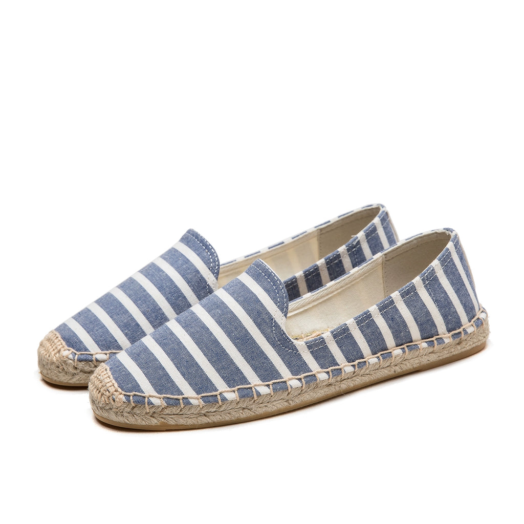 Thick Sole Spring and Summer Leisure Comfortable Soft Canvas Straw Shoes