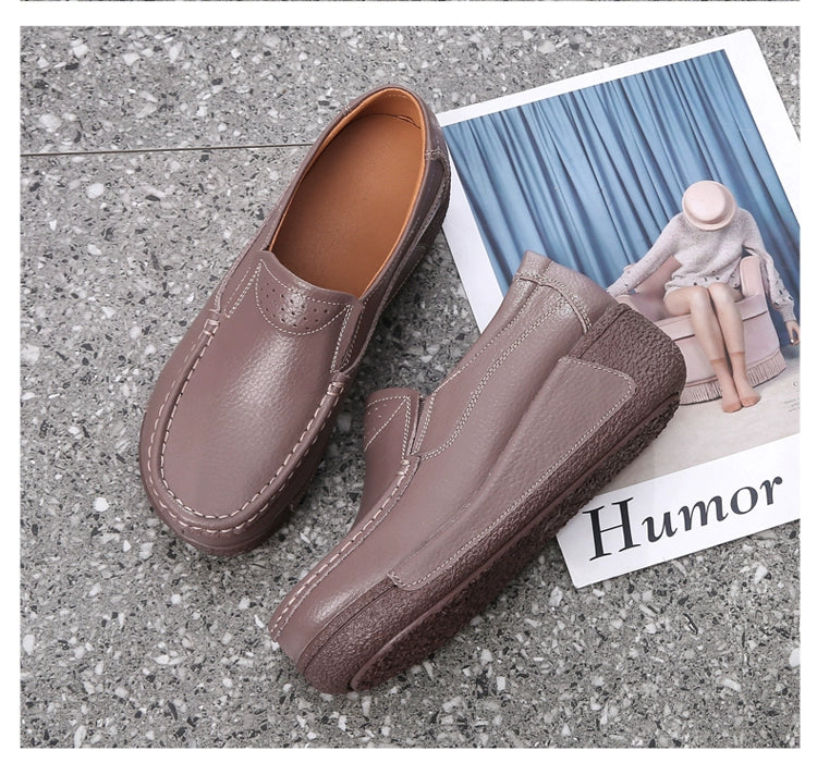 Thick Sole Wedge Casual Slip-on Platform Platform Platform Shoes