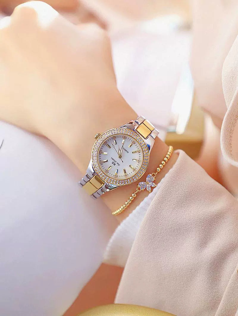 2023 Ladies Wrist Watches Dress Gold Watch Women Crystal