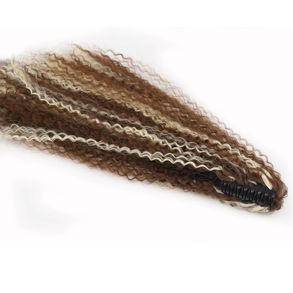 Wig Women Clip-on Hair Large Volume High Ponytail High-Grade Seamless Artificial Long Curly Hair Ponytail Hair Accessories
